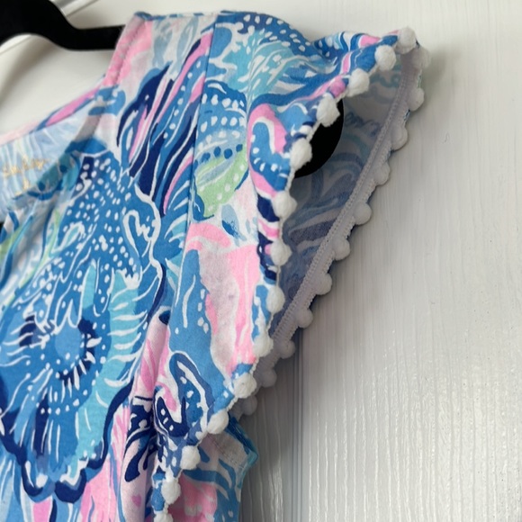 Girls Lilly Pulitzer Dress with Pom Pom Accents - Picture 3 of 3